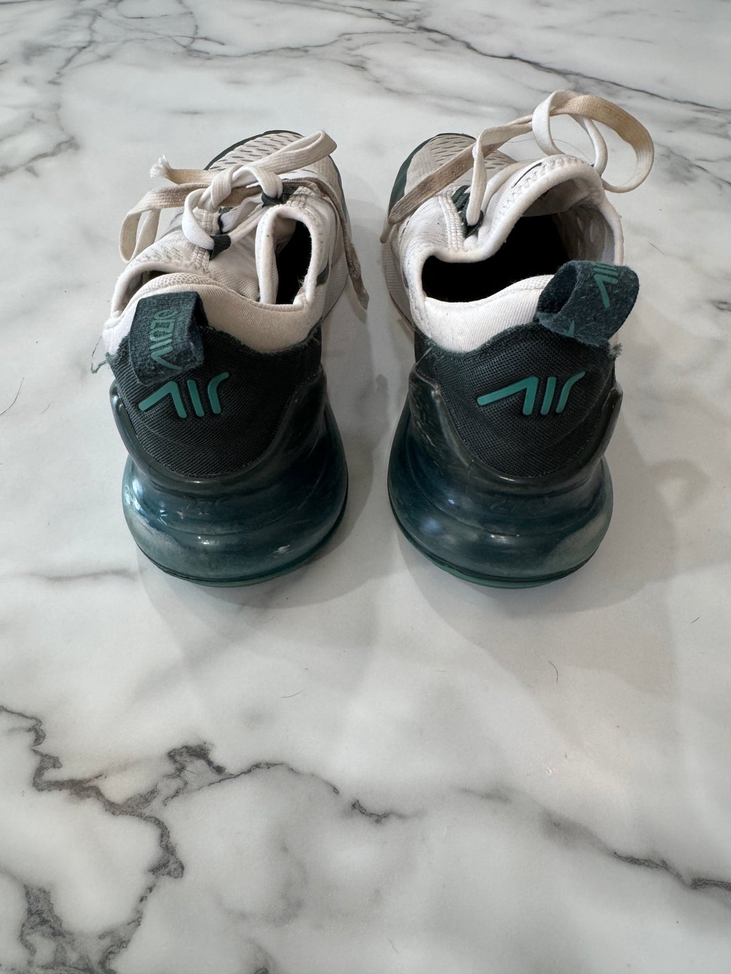 Green and White Nike Tennis Shoe Women's 7.5 - Haven on Summer HillWomen's Shoes