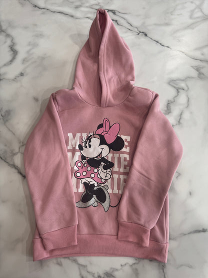 Minnie Mouse Dusty Pink Hooded Sweatshirt 5/6