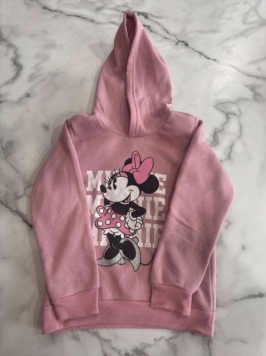 Minnie Mouse Dusty Pink Hooded Sweatshirt 5/6