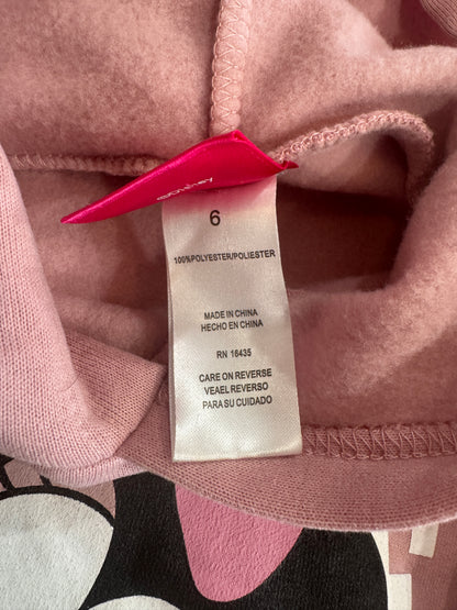 Minnie Mouse Dusty Pink Hooded Sweatshirt 5/6