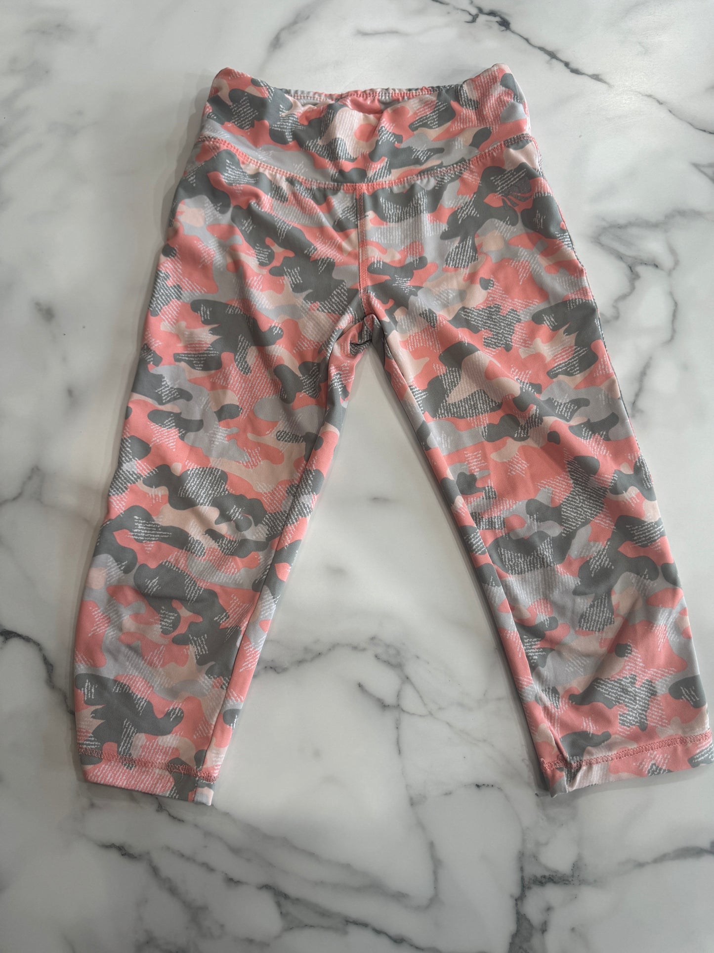 Pink and Grey Capri Athletic Pants 6/7