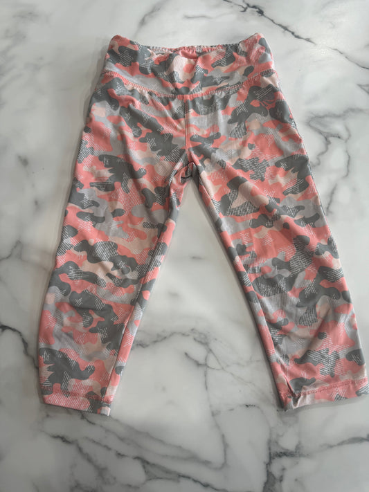 Pink and Grey Capri Athletic Pants 6/7