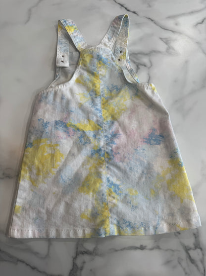 Tie Dye Soft Denim Jumper with Pockets 3T