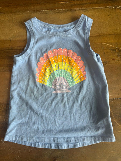Blue Seashell Tank 3T