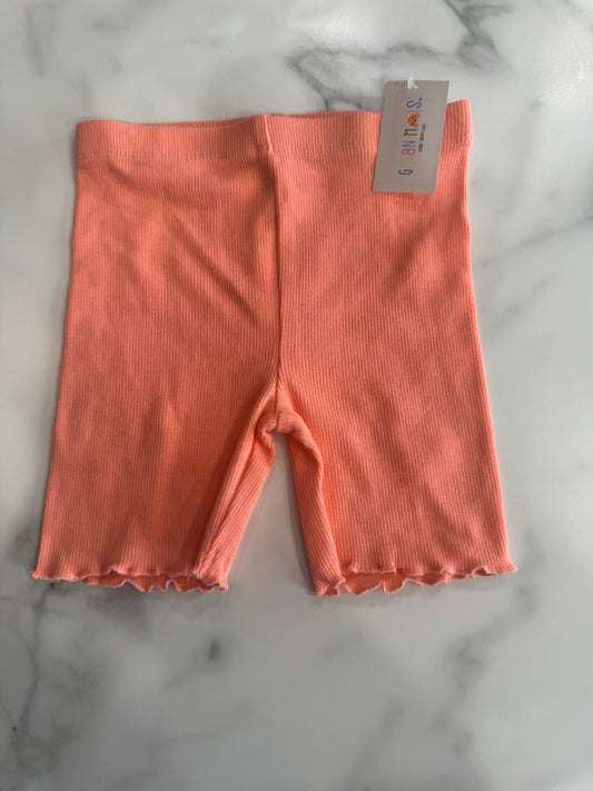 Orange Ruffle Hem Soft Shorts New with Tag 3T