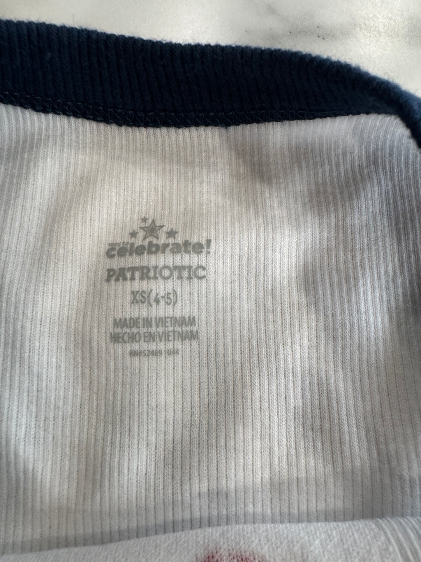 Navy & White Butterfly Tank 4/5T