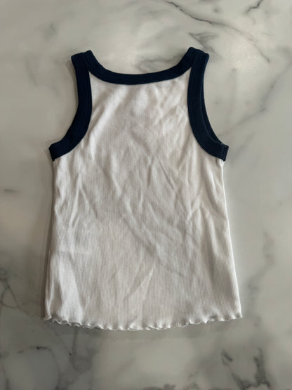 Navy & White Butterfly Tank 4/5T