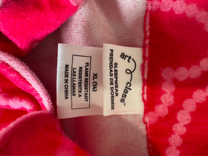 Plush Fuschia PJ Set, XL/14
