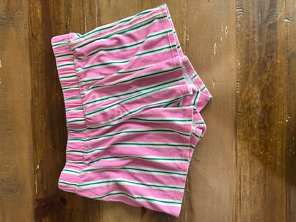 Plush Pink & Green Striped PJ Set 10/12