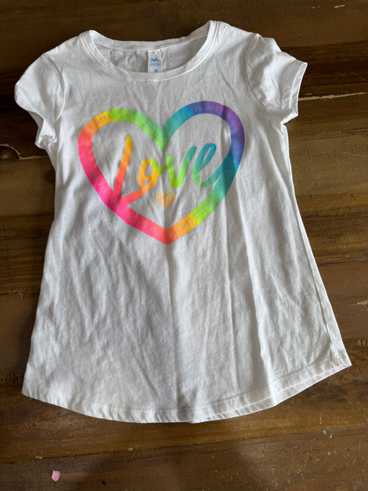 Justice Scoop Hem Tee Size 10