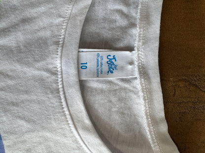 Justice Scoop Hem Tee Size 10