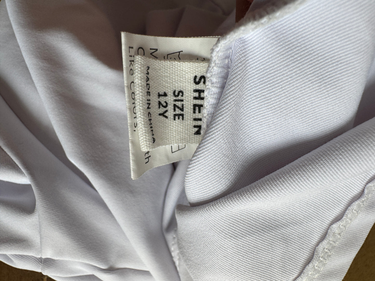 White Zip Up Athletic Jacket Girl's 12
