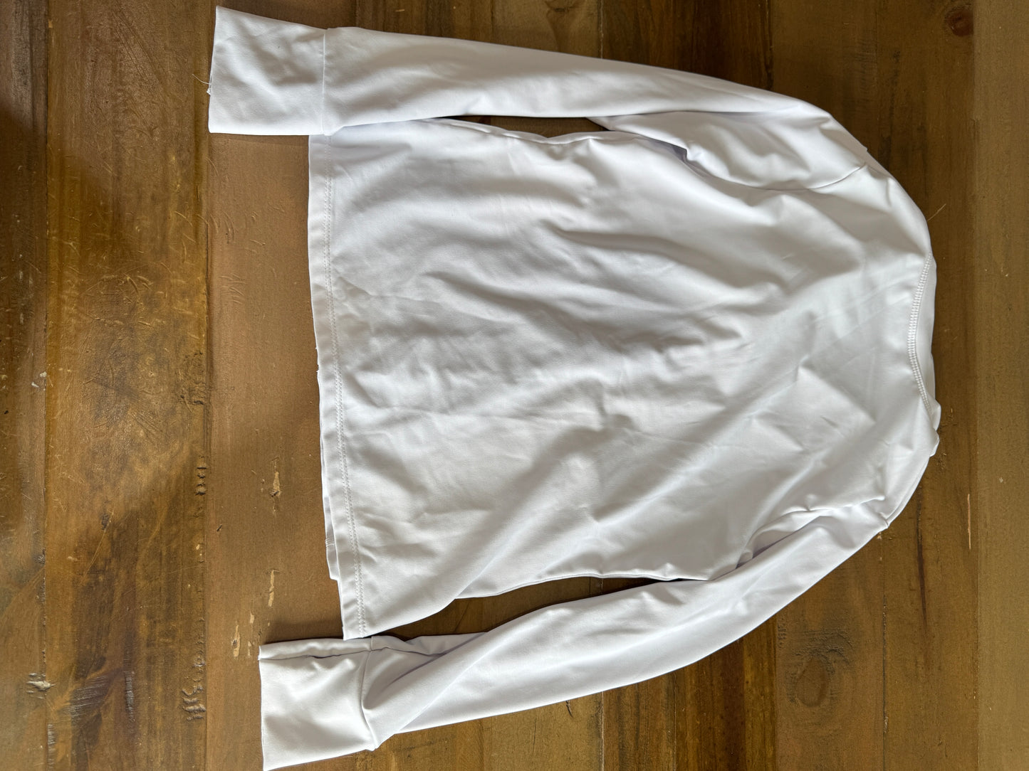 White Zip Up Athletic Jacket Girl's 12