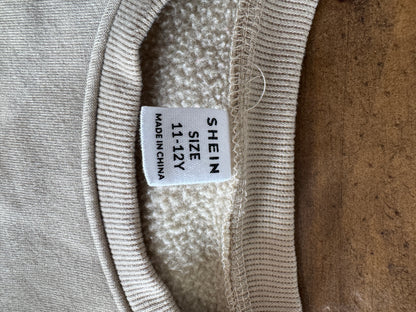 Jesus Beige Sweatshirt Girl's 12