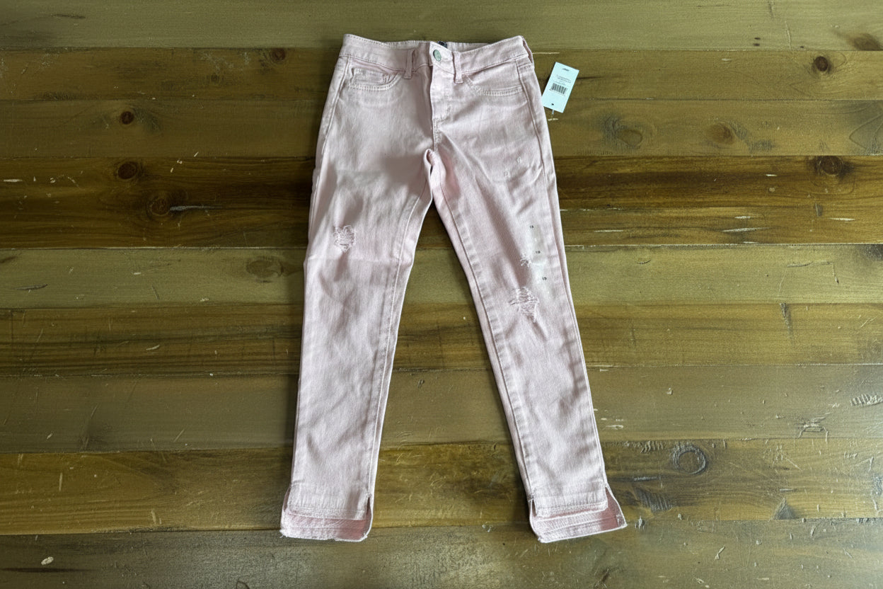 GAP Ankle Length Soft Pink, Lightly Distressed Jeggings 10