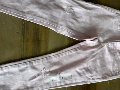 GAP Ankle Length Soft Pink, Lightly Distressed Jeggings 10