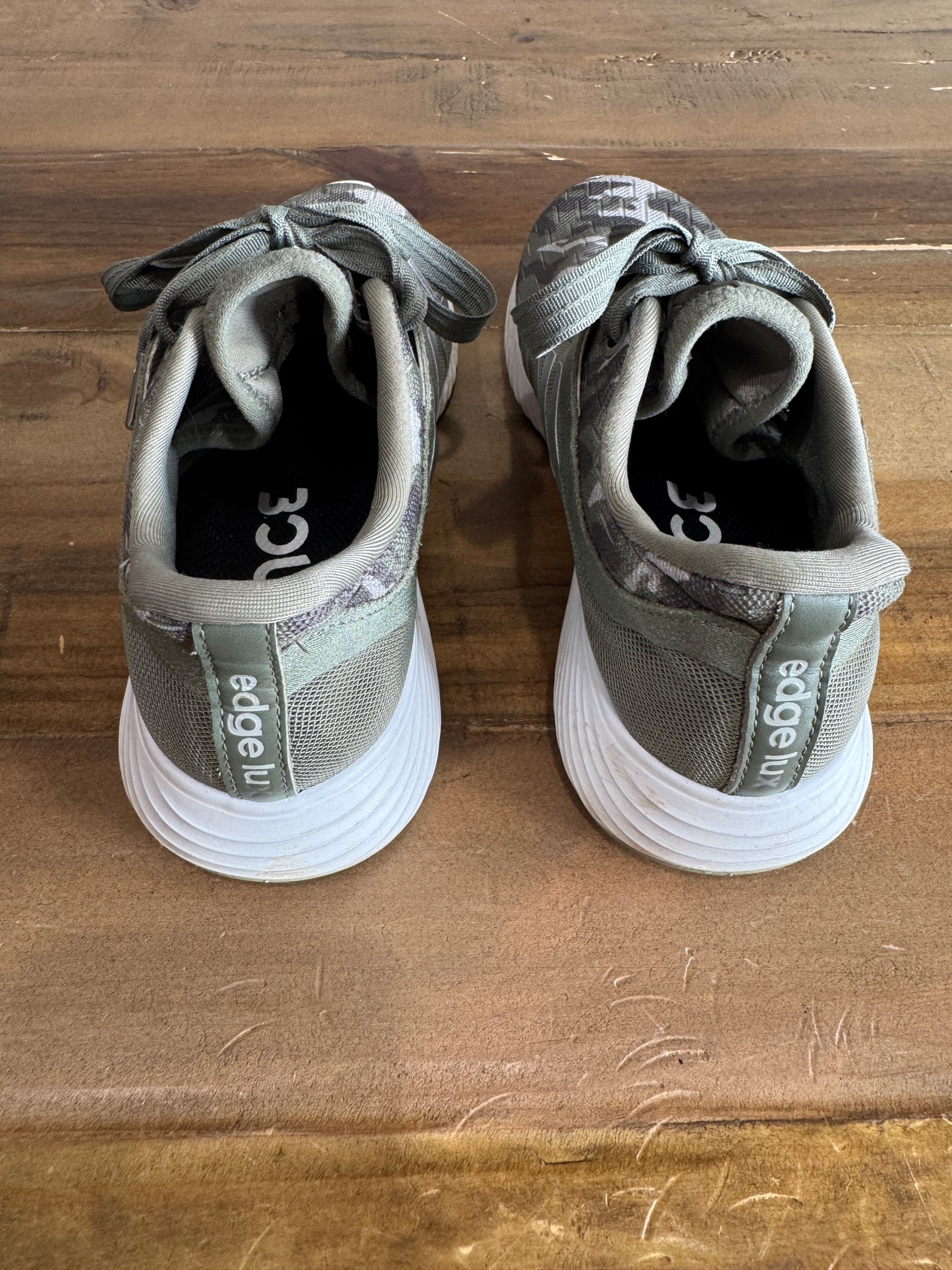 Olive Green Camo Adidas Women's Sneaker, Like New - Size 8