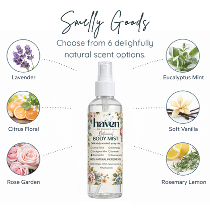 All Natural Botanical Body Mist
